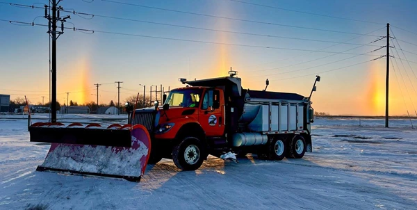 ND Department of Transportation Snowplow Display