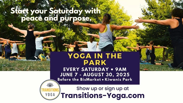 Yoga in the Park before BisMarket: JUN 7-AUG 30