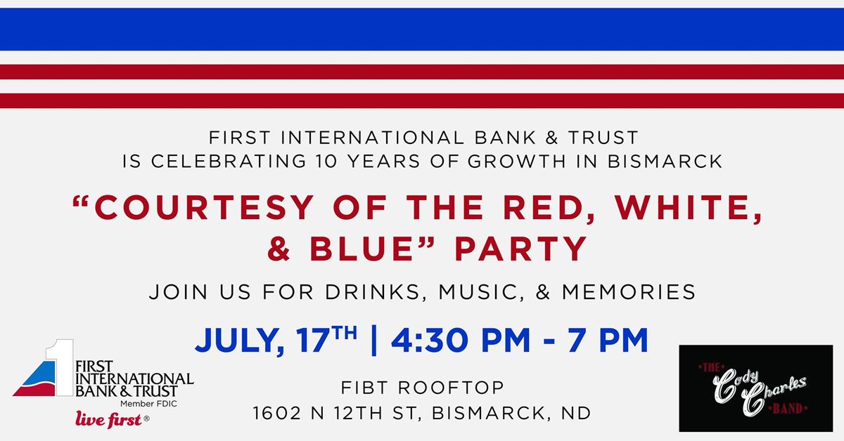 "Courtesy of the Red, White, & Blue" Party