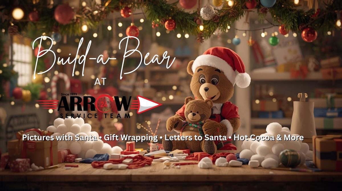 Christmas at Arrow Build-a-Bear + Santa