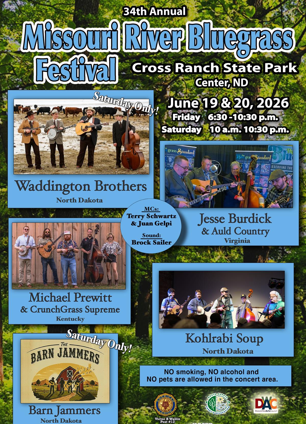34th Annual Missouri River Bluegrass Festival: JUN 19 & 20